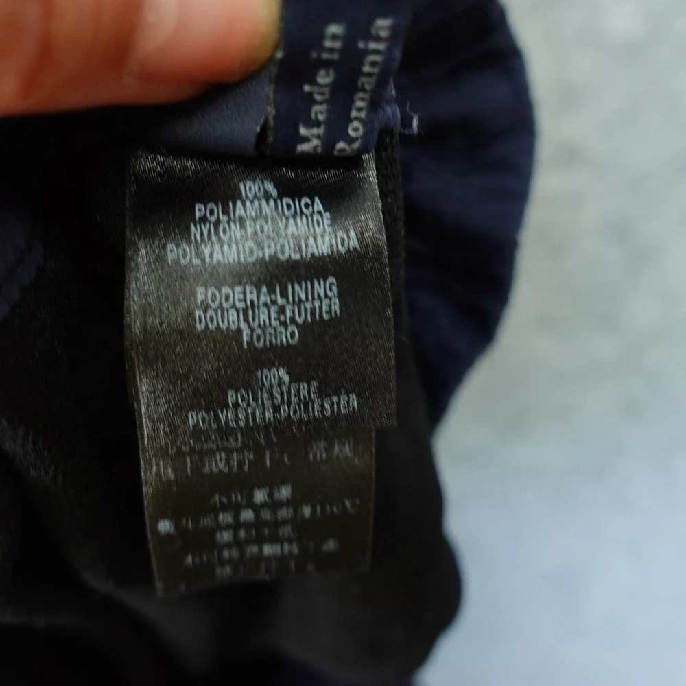 Zegna Sport Swim Shorts Men MEDIUM Navy Blue Beach Luxury Drawstring Trunks 34x4